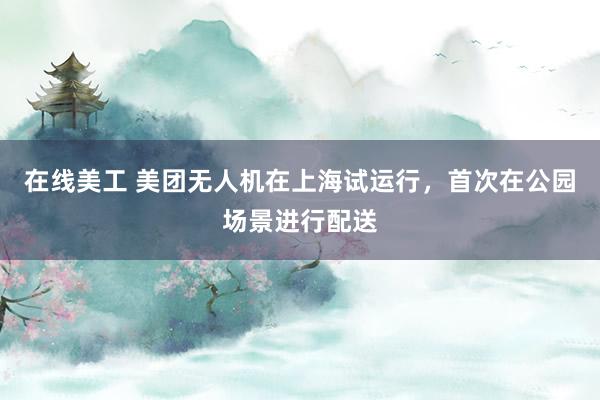 在线美工 美团无人机在上海试运行，首次在公园场景进行配送