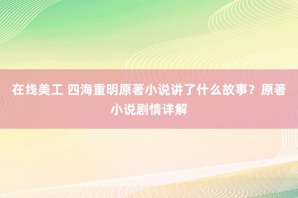 在线美工 四海重明原著小说讲了什么故事？原著小说剧情详解