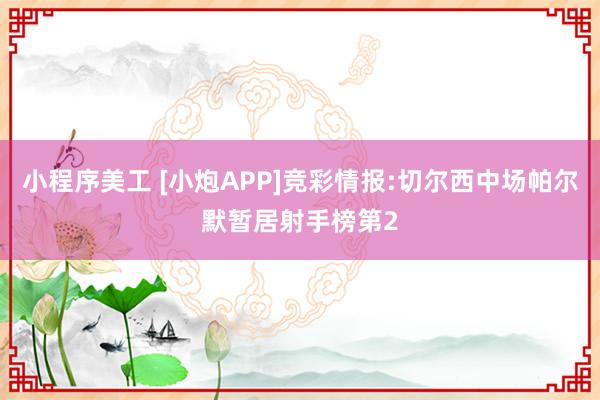 小程序美工 [小炮APP]竞彩情报:切尔西中场帕尔默暂居射手榜第2